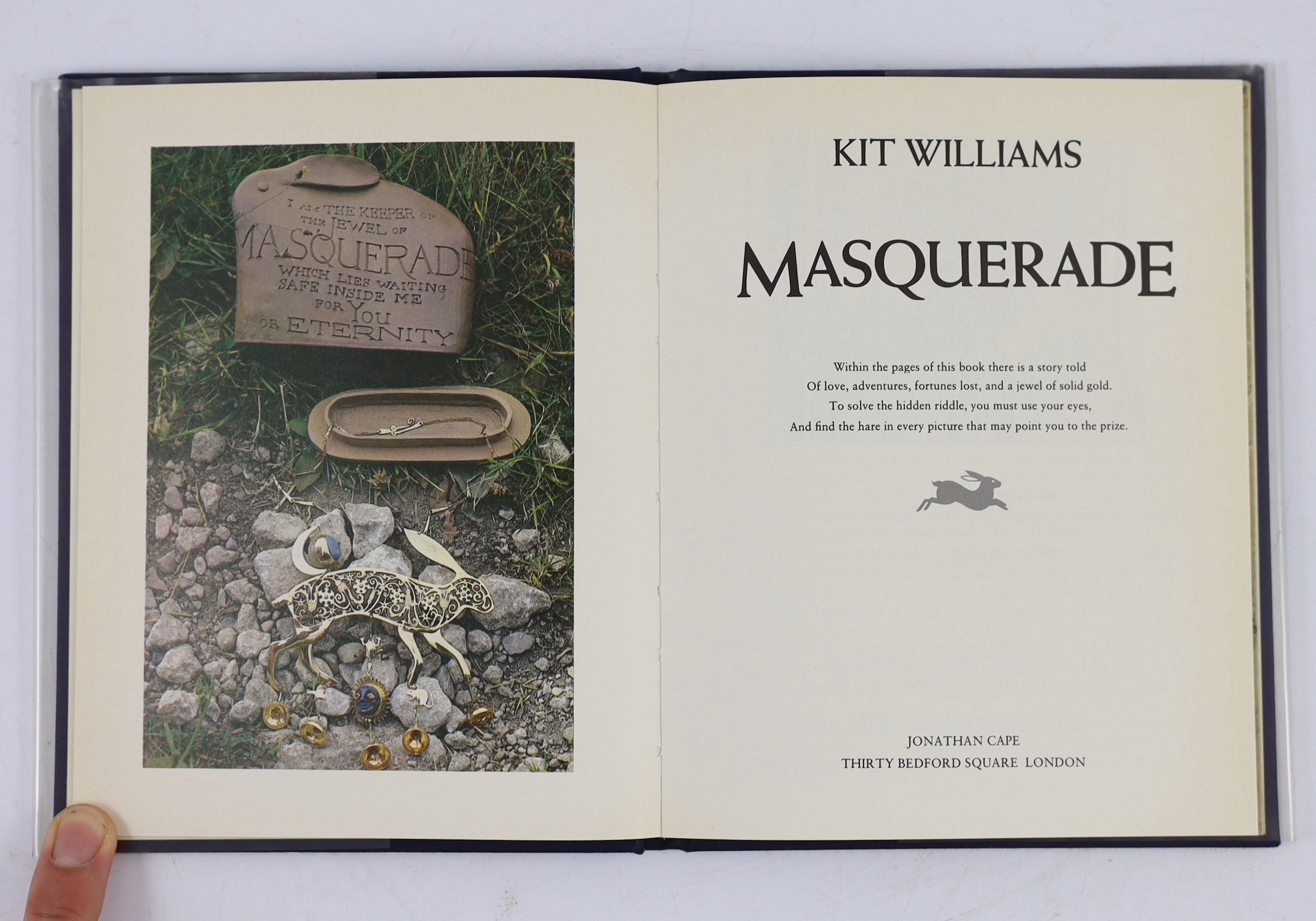 Williams, Kit. Masquerade. 1979. Number 141 of a limited edition of 1,000 copies signed by the author.